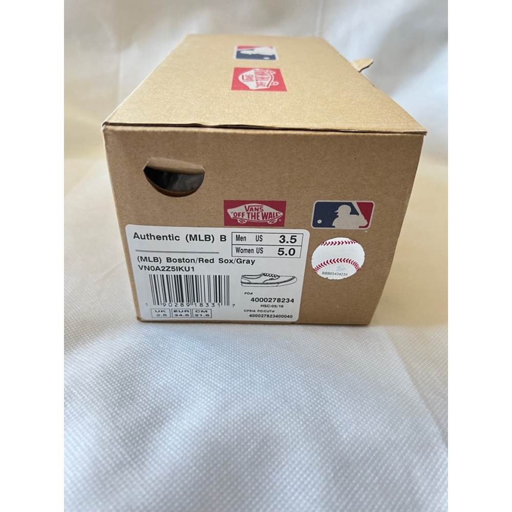 NIB Vans x Mlb Limited Edition Boston Red Sox Big Kid 3.5 /Womens Size 5 - Picture 12 of 12
